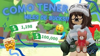 Como tener MILES de BUCKS en ADOPT ME 🤑💸 *FÁCIL Y RAPIDO* | Miuko