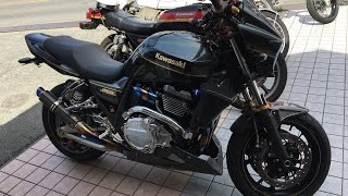 可愛いお嬢さんとタンデム　MAVERICKサウンド聞け　2009 Kawasaki ZRX1200 DAEG　ZRT20D　2009 Kawasaki ZRX1200 ᛞ　マーベリック