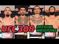 Khamzat Chimaev Waits Until Last Minute, Topuria & Holloway Make Weight | UFC 308 Weigh-Ins