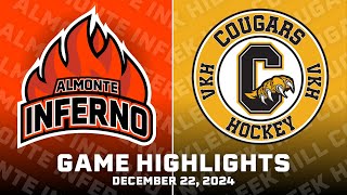 Game Highlights | Inferno at Cougars Dec 22, 2024