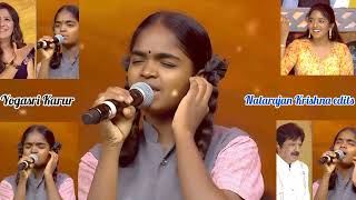 Yogasree Saregamapa performance Kurinjiyile poo malarnthu#trending #saregamapalilchampsseason4