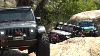 1/10 Scale SCX10-III TRX4 | Jeep WRANGLER  JK \u0026 JL | Off-road adventure