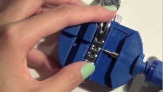 How to resize a watch using watch link remover - Natalie's Creations