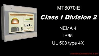 MT8070iE Class 1 Div 2 Weintek Graphic HMI MT8071iE MT8100iE MT6070iE MT8070iER MT6070iH MT8070iH