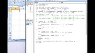 Excel VBA Topic 6.7 - Nested Decision Structures