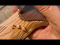 Carving the transition between the neck and the headstock…