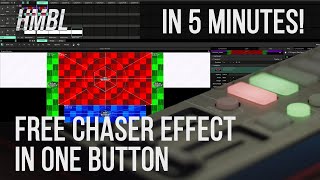 FREE Chaser for Resolume (SINGLE BUTTON CHASER) | Under 5 Minutes