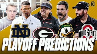 College Football Playoff Round 2 PREDICTIONS | Oregon vs Ohio St QBs, Georgia Traits vs Notre Dame