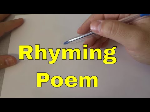 How do poems use rhyme?