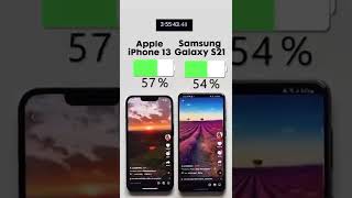 iPhone 13 vs. Samsung Galaxy S21 Battery Test🔋Subscribe for more ✌🏼