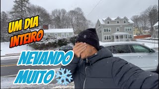 Dia de neve em Massachusetts