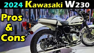 2024 Kawasaki W230 Pros and Cons | Retro Motorcycles | Pronoy The Bike Lover