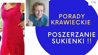 Poradnik, jak POSZERZYĆ sukienkę wstawkami. Porady krawieckie jak wszyć wstawki w ciasnej sukience