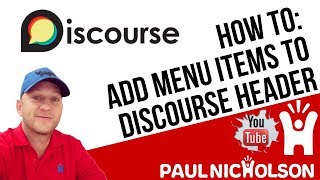 How To: Add Menu Items To Discourse Forum Header