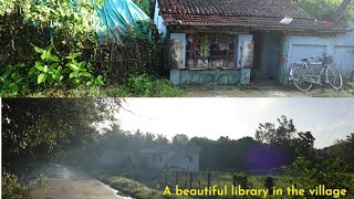 A beautiful vintage library🏫 in a Manalmedu  village   !!! kollidam