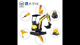 #Hengwang #HW-20 mini 2.0t Chinese Excavator