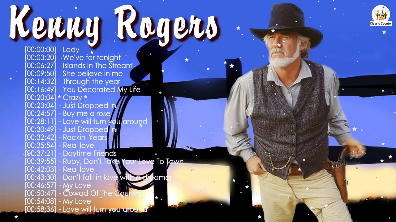 Kenny Rogers Greatest Hits Playlist - Best Of Kenny Rogers Classic ...