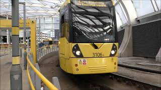 (FHD) Metrolink Trams At Manchester Victoria 03/01/2023