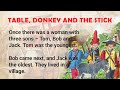 TABLE, DONKEY AND THE STICK 🔥 Learn English With Story 🔥 Easy English Listening Practice Everyday