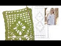 How to crochet A.Z and A.Y in DROPS 162-17