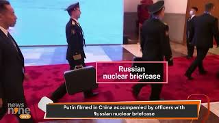 Putin Nuclear Briefcase| Putin filmed in China with Russian nuclear briefcase | News9
