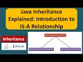 Java Inheritance Explained: Introduction to IS-A Relationship | Java Tutorial