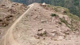 Most Dangerous road in the world 😱😱 #uttarakhand  #Darmavalley