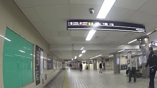 車いす道中記 なんば駅乗り換え　大阪メトロ四つ橋線西梅田駅行列車→大阪メトロ千日前線南巽駅行列車　大阪市浪速区編