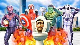TEAM SPIDER MAN in REAL LIFE | All Superhero Kill Skibidi Toilet ( Action In Real Life)