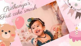 Ridhanya's Cake Smash || Baby girl || First Birthday || Seattle || USA