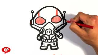 How to Draw Ant-man - Cute - Easy Pictures to Draw