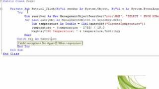 Visual Basic.NET - CPU Temperature Meter