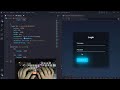 ASMR Programming - Modern Login Form with Neon Animated Button - No Talking