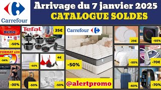 catalogue CARREFOUR soldes d'hiver du 7 janvier 2025 ✅ Arrivage maison linge 🔥 Promos deals pub