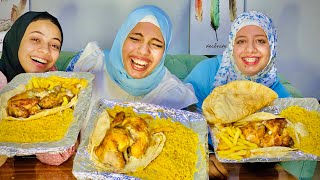 تحدي اكل اكبر كمية فراخ 🐓 مع بطاطس 🍟اسرع تحدي ف التااااااريخ 😱