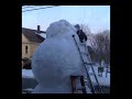 building stanley the giant snowman