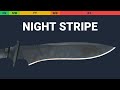 Classic Knife Night Stripe - Skin Float And Wear Preview