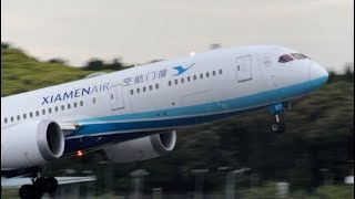 厦門航空 ドリームライナーテイクオフ Xiamen Airlines Dreamliner Take Off