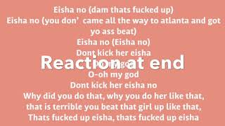 React to eisha no react at end