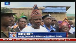 News@10: Militants In Ogun Disbanded By Airstrikes 01/08/16 Pt.2