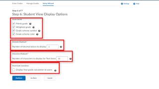 Grades Setup Wizard