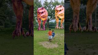 ডাইনোসর 🦖এর মা চলে আসছে পালাও #dinosaur #funny #animals #trex #jurassicworld #cartoon #shorts #viral