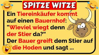 🤣Spitze Witze: Ein Tiereinkäufer kommt auf Bauernhof möchte einen Stier kaufen ... 🤣😂🤣