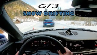 992 GT3 SNOW DRIFTING | POV