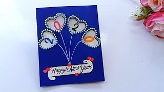 How to make New Year Card//Handmade easy card Tutorial