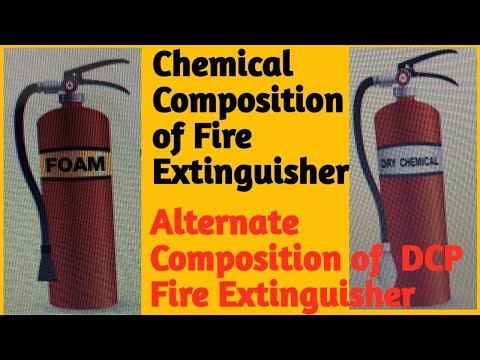 What is fire extinguisher chemical formula?