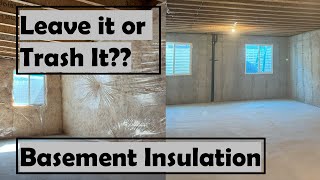 The First Step of Finishing Your Basement! - Insulation Removal