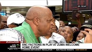ANC factions welcome Zuma from Cuba