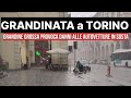 Meteo: GRANDINATA a TORINO, una tempesta di grandine grossa in città, ci sono danni alle auto!