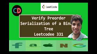 Verify Preorder Serialization of a Binary Tree | Leetcode 331 | Live coding session 🔥🔥🔥